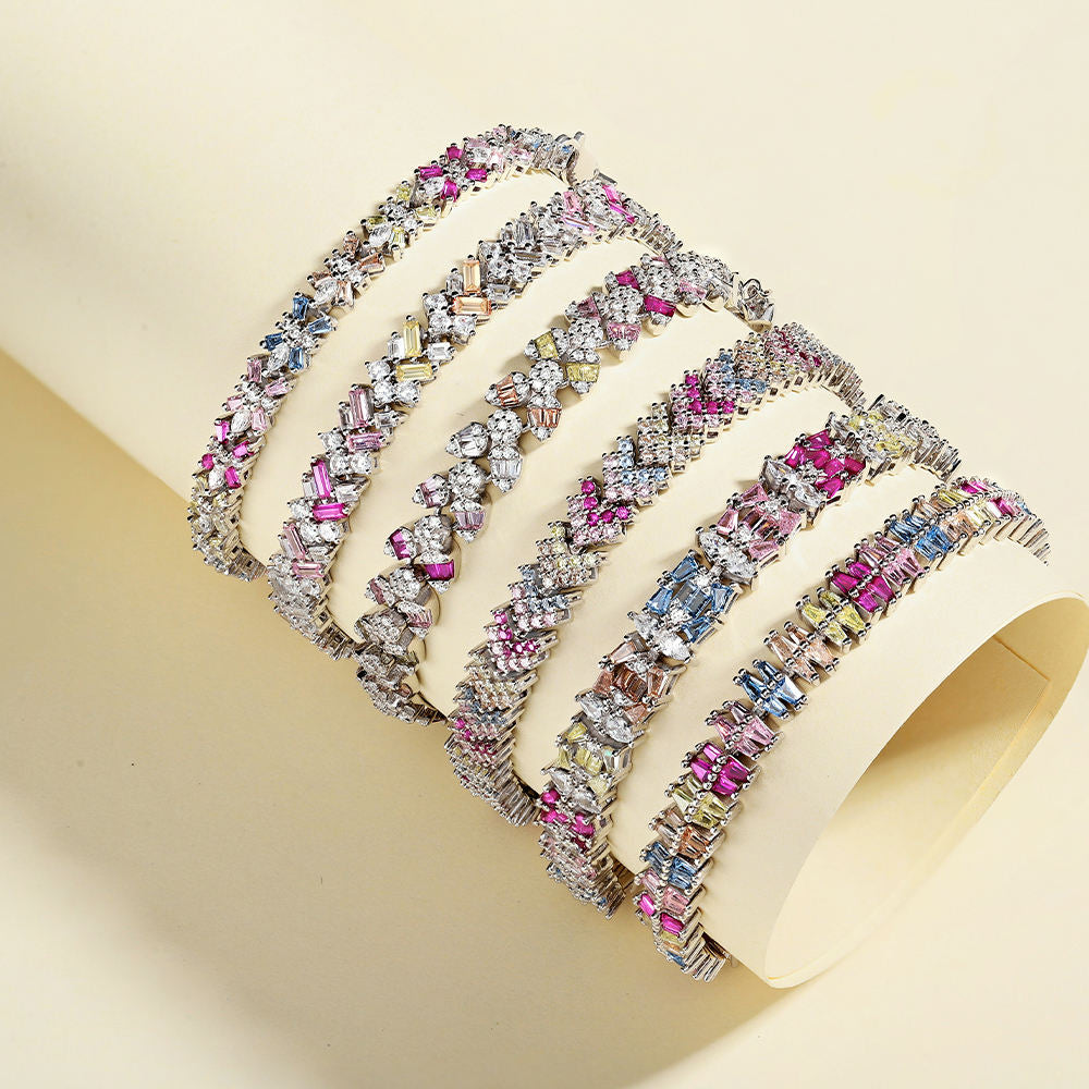 925 Sterling Silver Bracelet with Cubic Zircon