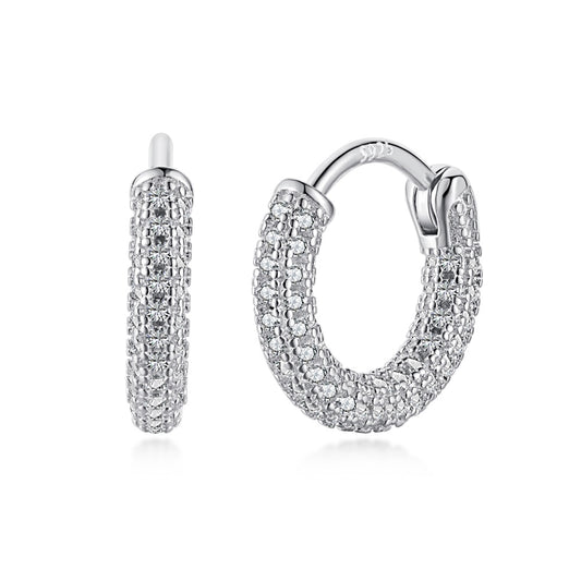 925 Sterling Silver Earring with Cubic Zirconia